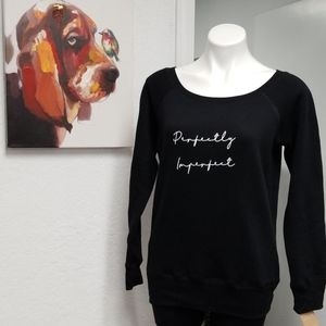 Black long sleeve pullover sweater